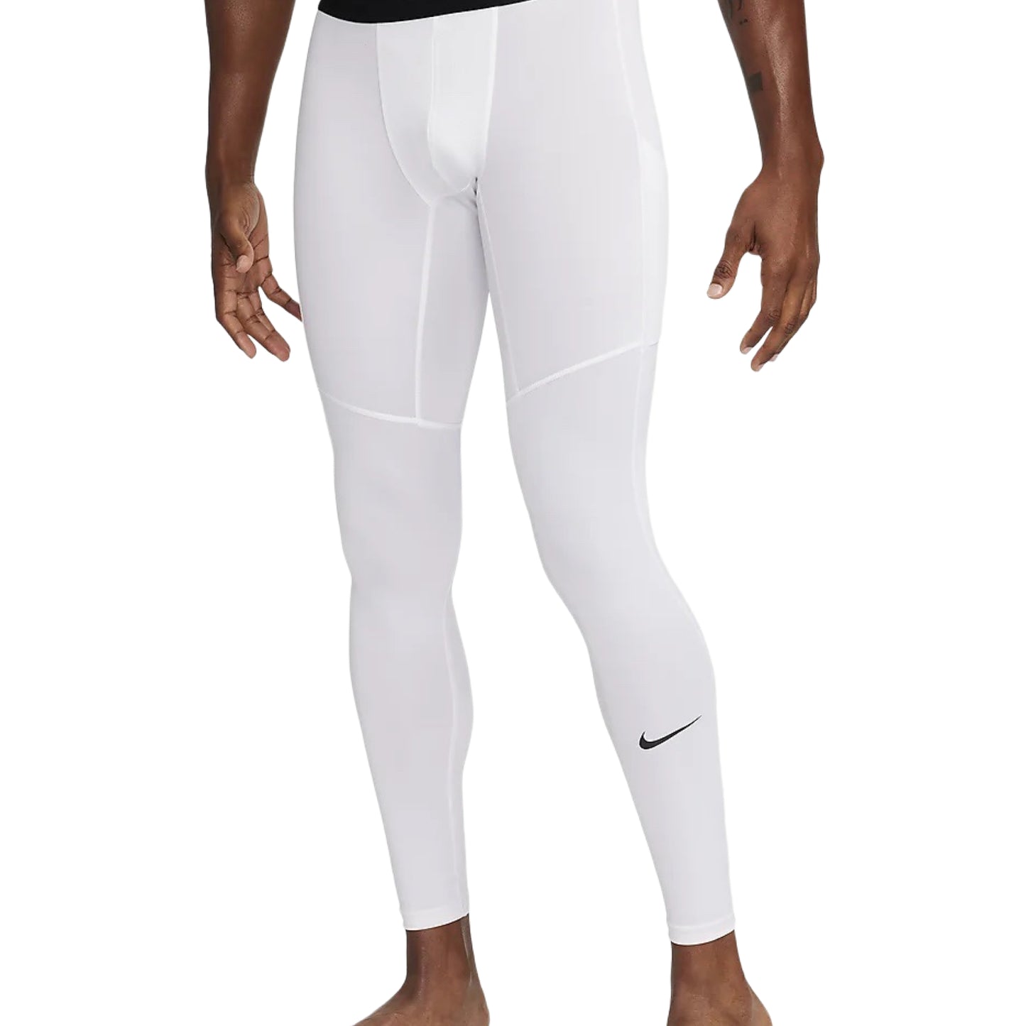 Nike Pro Men's Dri-FIT Full Length Fitness Tights - White