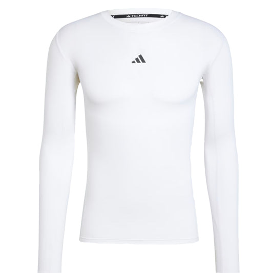 Adidas Techfit Compression Training Long Sleeve Tee - White