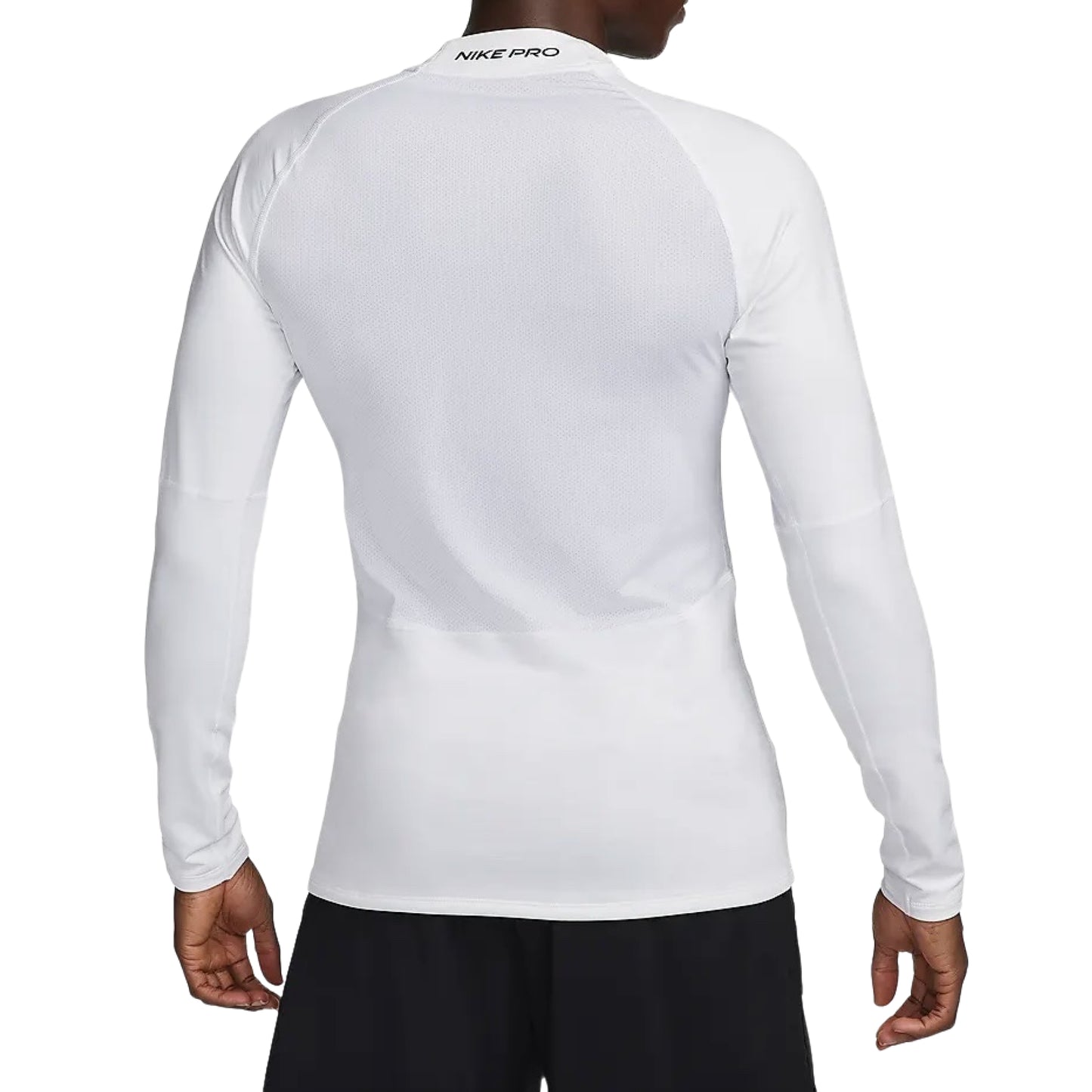 Nike Pro Men's Dri-FIT Warm Long-Sleeve Fitness Mock White