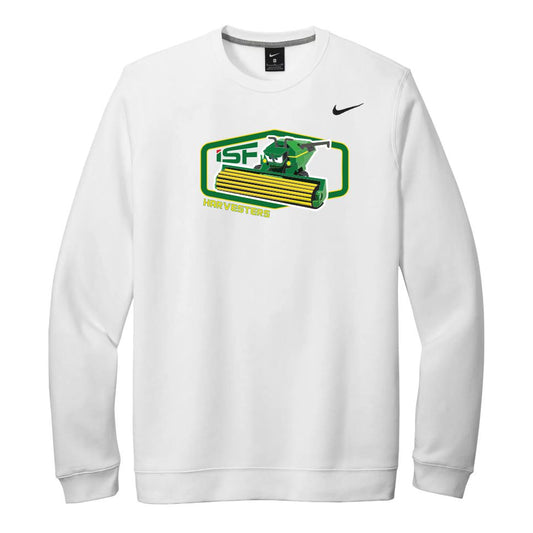 ISF24 - NIKE Club Fleece Crew - White2