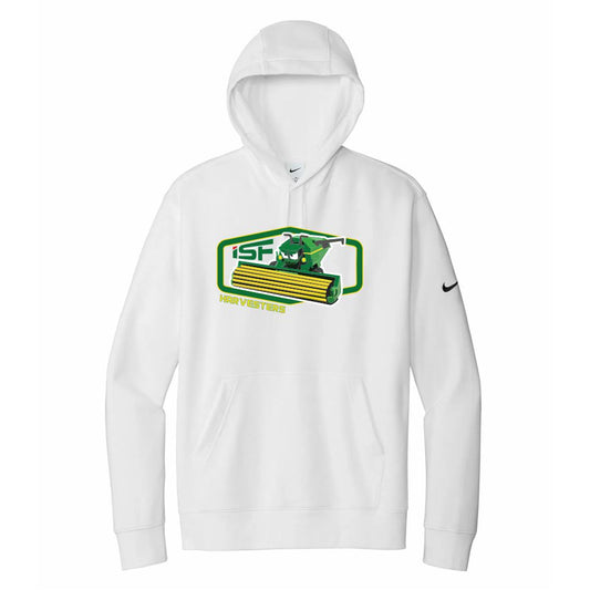 ISF24 - NIKE CLUB FLEECE SLEEVE SWOOSH PULLOVER HOODIE - White2