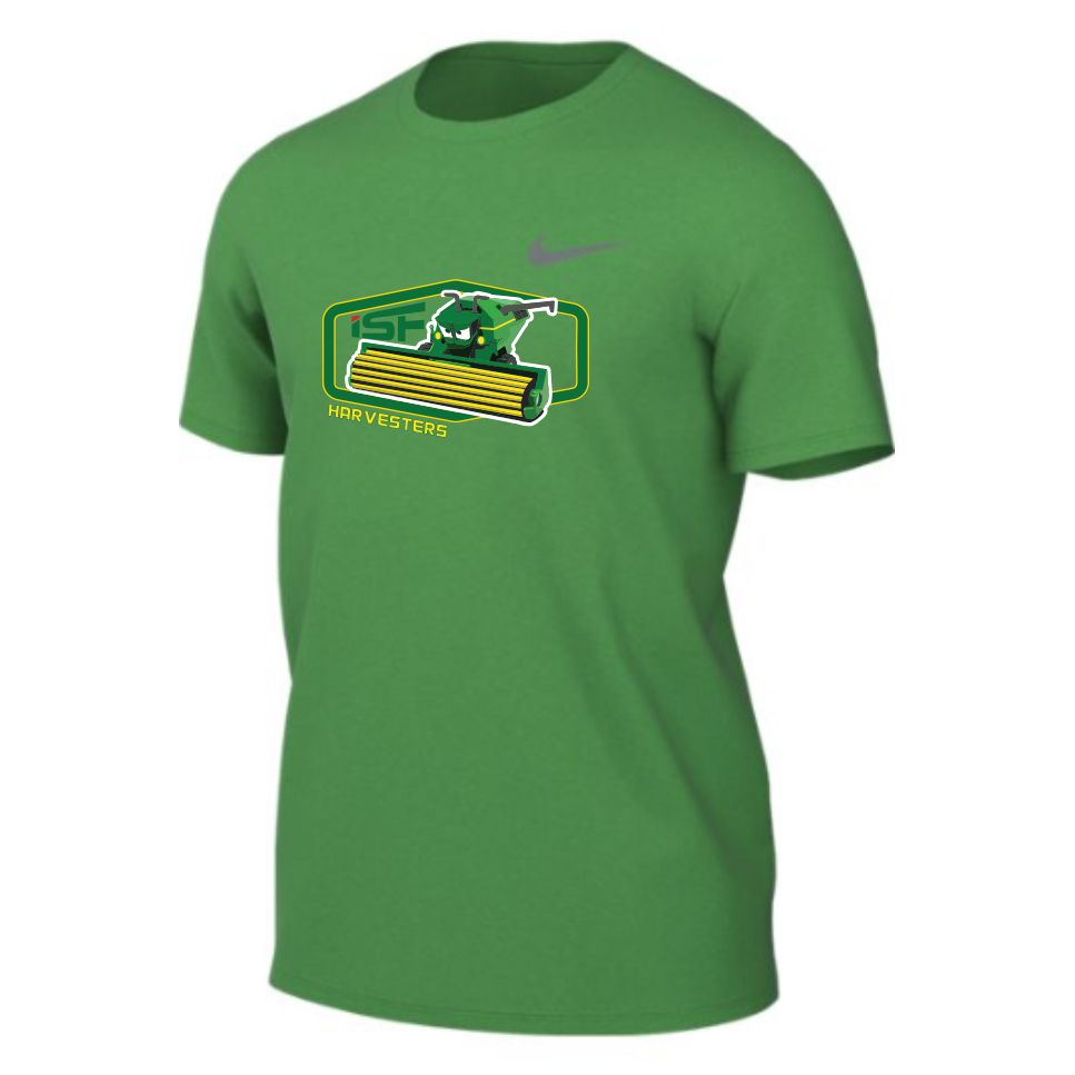 ISF24 - NIKE Dri-FIT COTTON/POLY TEE - Apple Green2