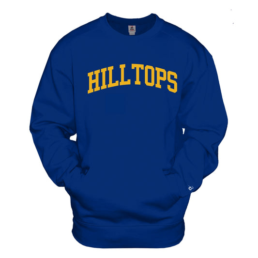 HT24 - Athletic Fleece Pocket Crew - Royal