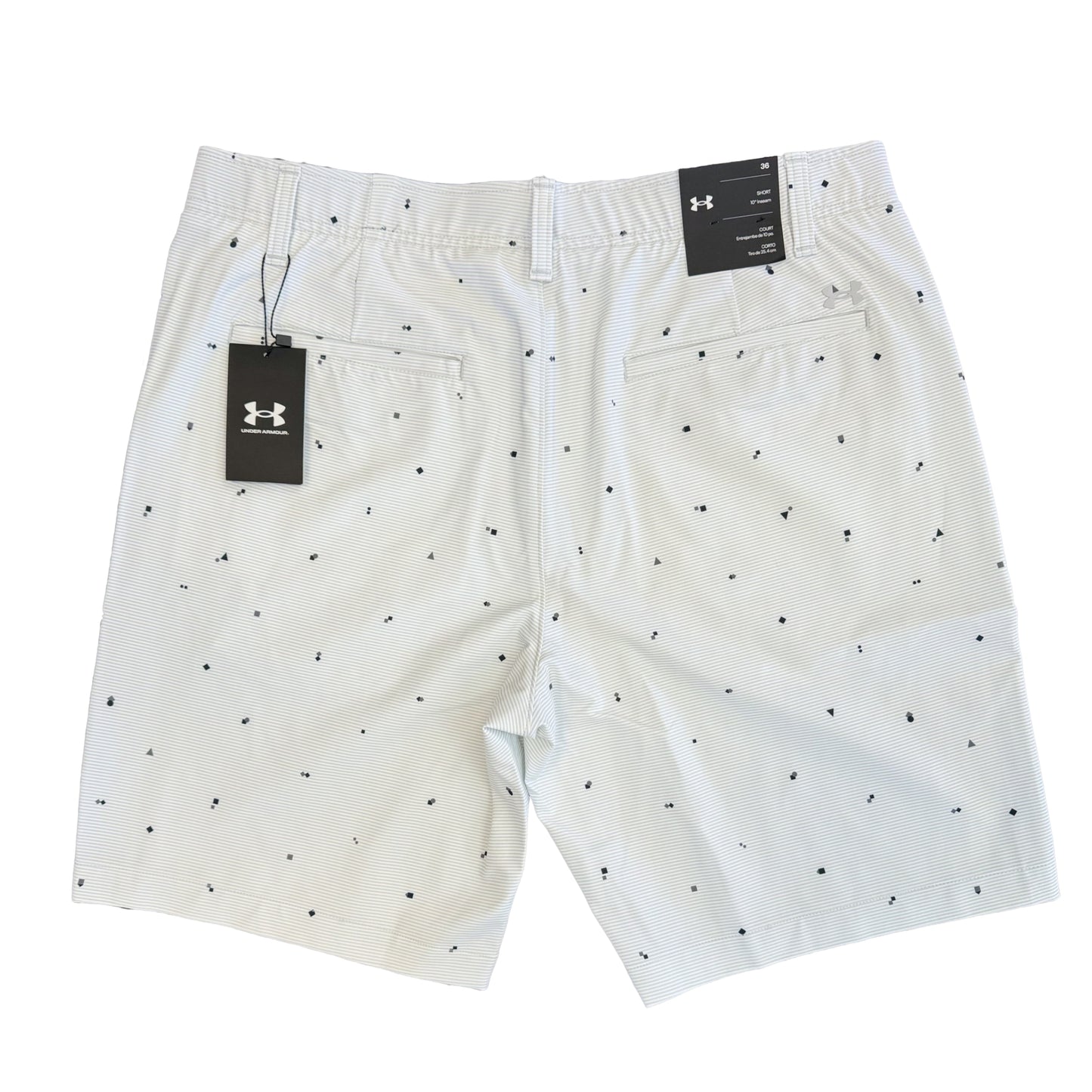 Under Armour Golf Printed Shorts White