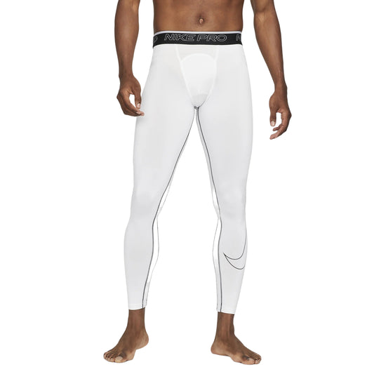 NIKE Pro Dri-Fit Men’s Full Length Tights White