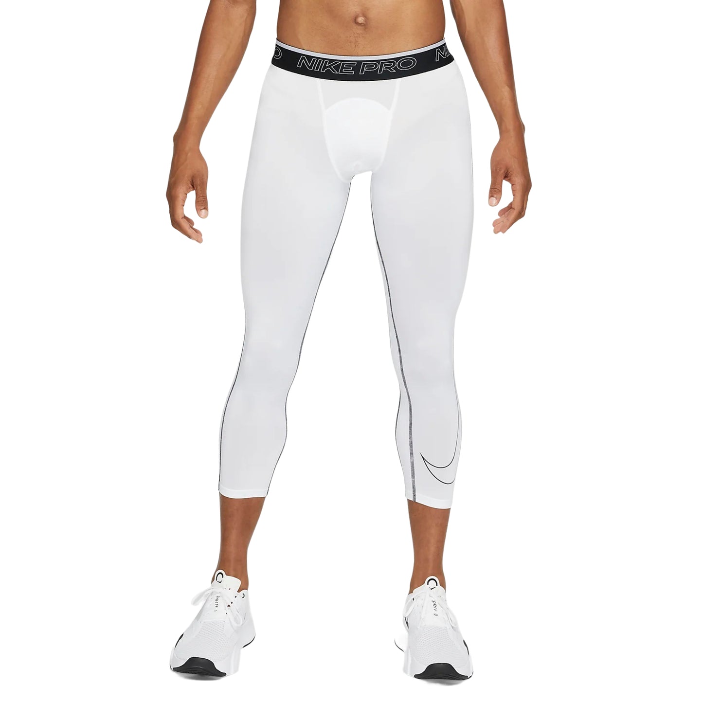 NIKE Pro Dri-Fit Men’s 3/4 Tights White