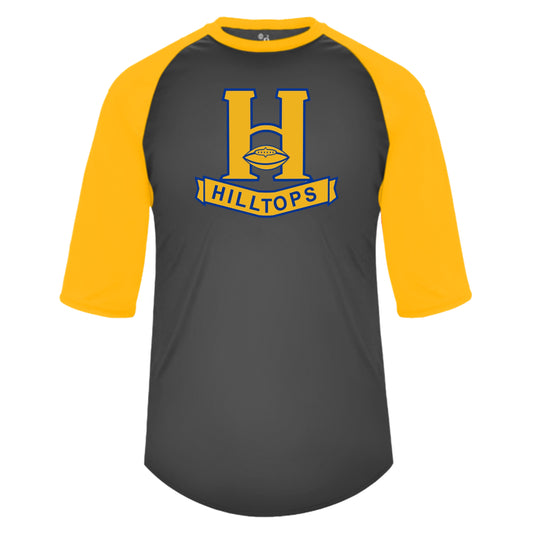 HT24 - Baseball Tee -Charcoal/Gold