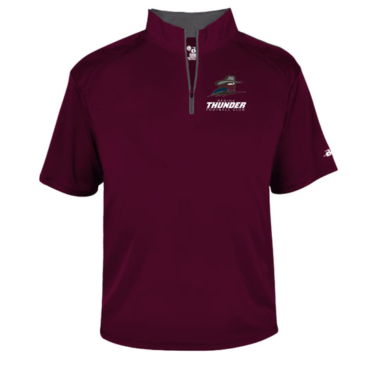 TH24 - Short Sleeve 1/4 Zip - Maroon