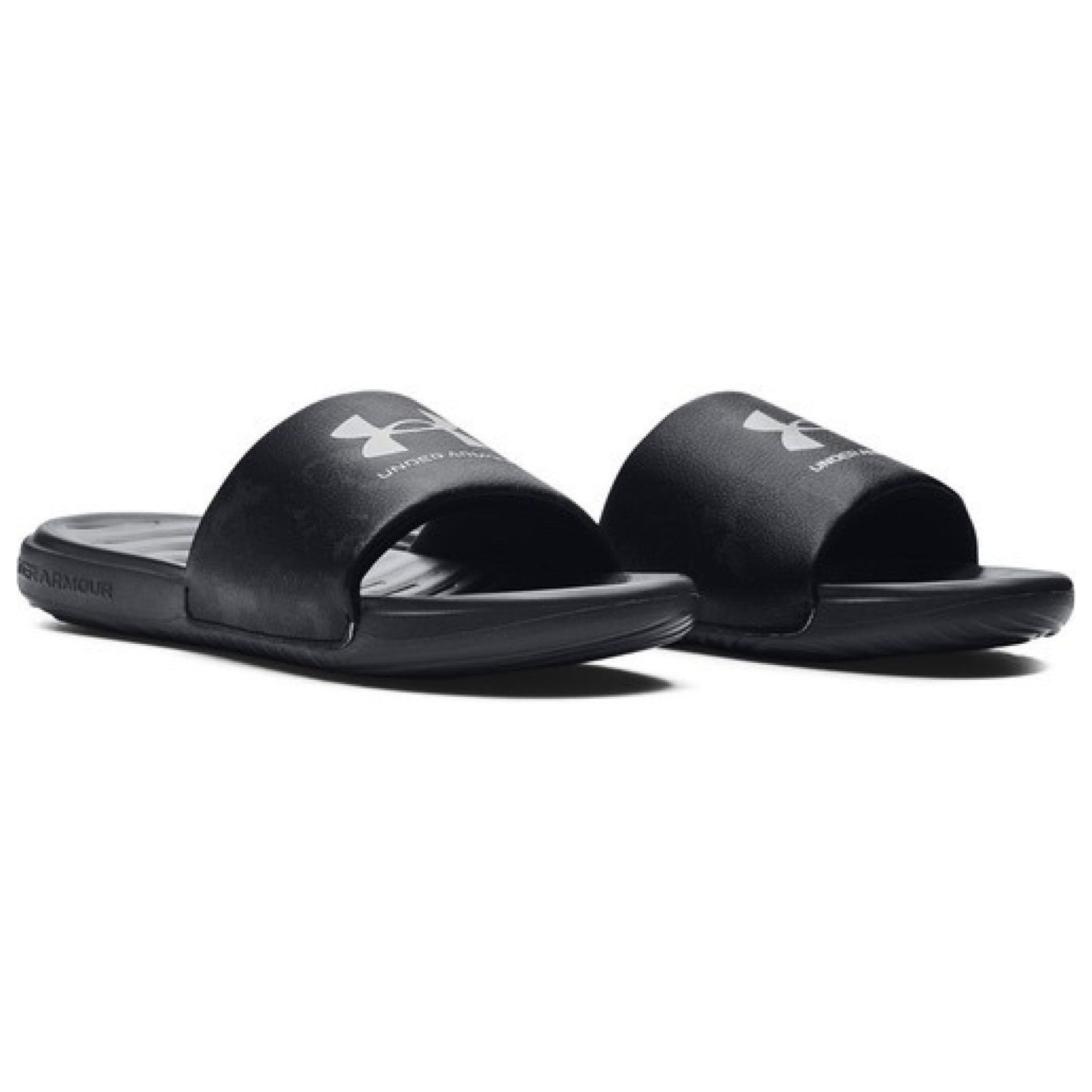 Under Armour Mens Ansa Graphic Slides - Black & Grey