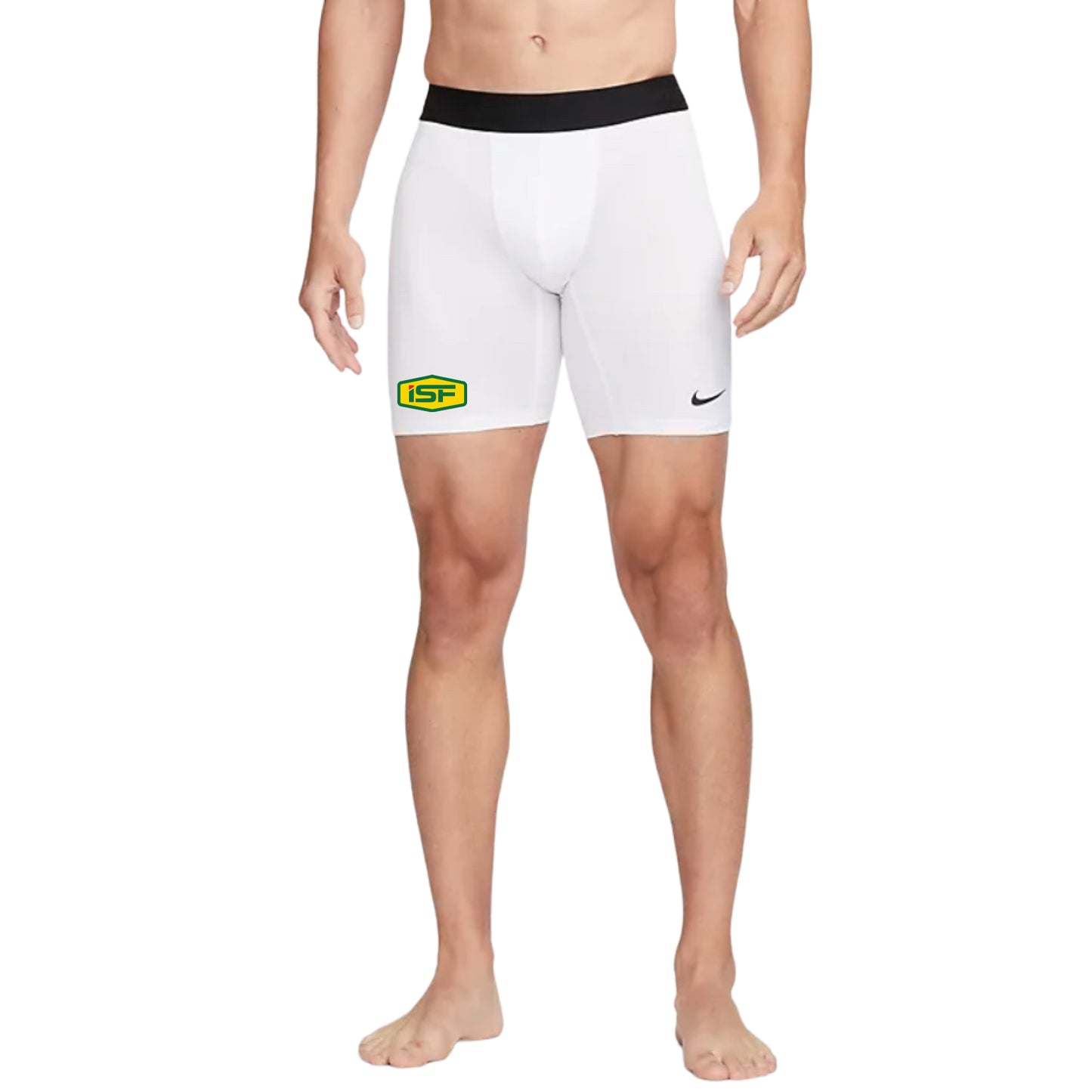 ISF24 - Nike Pro Men's Dri-FIT Fitness Long Shorts White