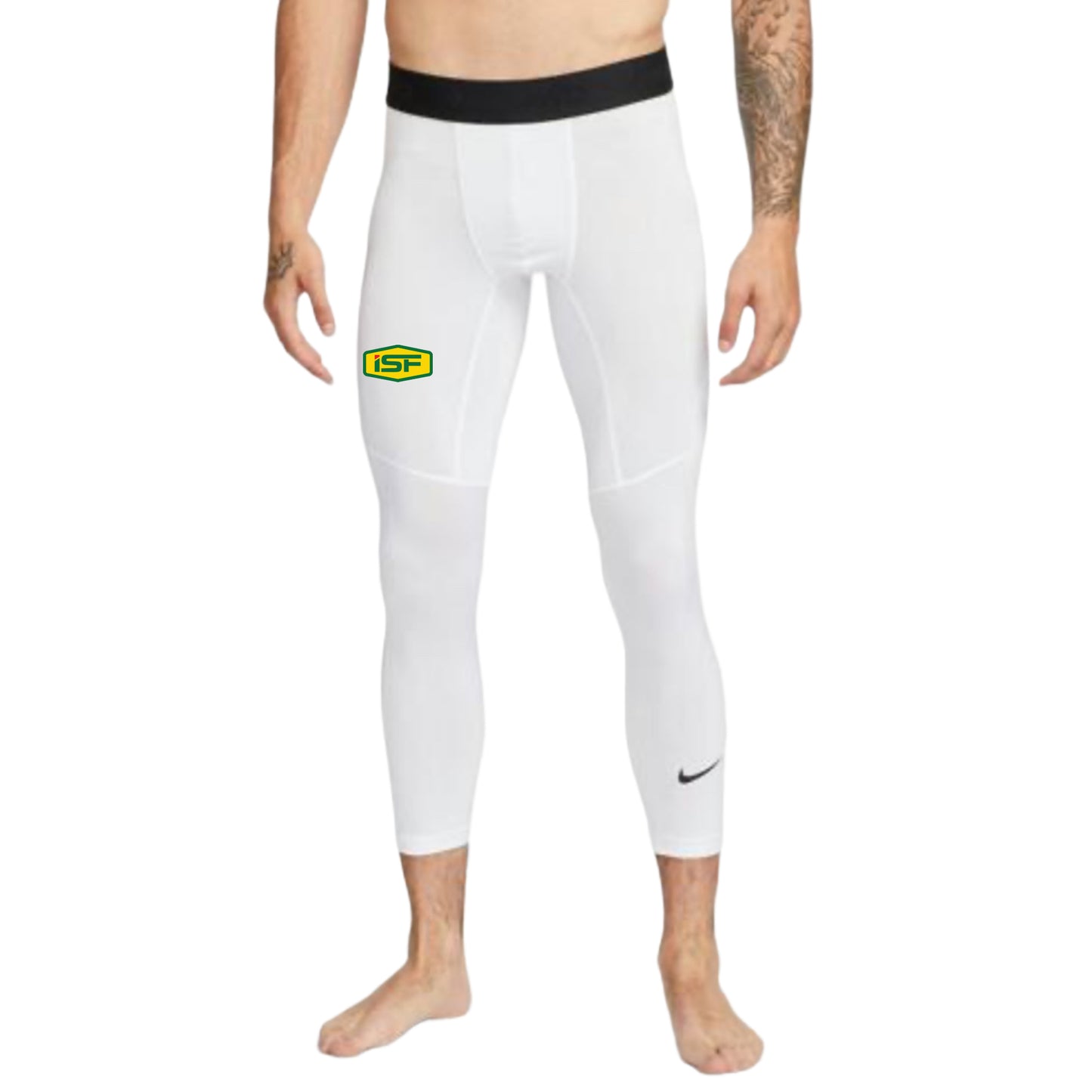 ISF24 - NIKE Pro Dri-Fit Men’s 3/4 Tights White