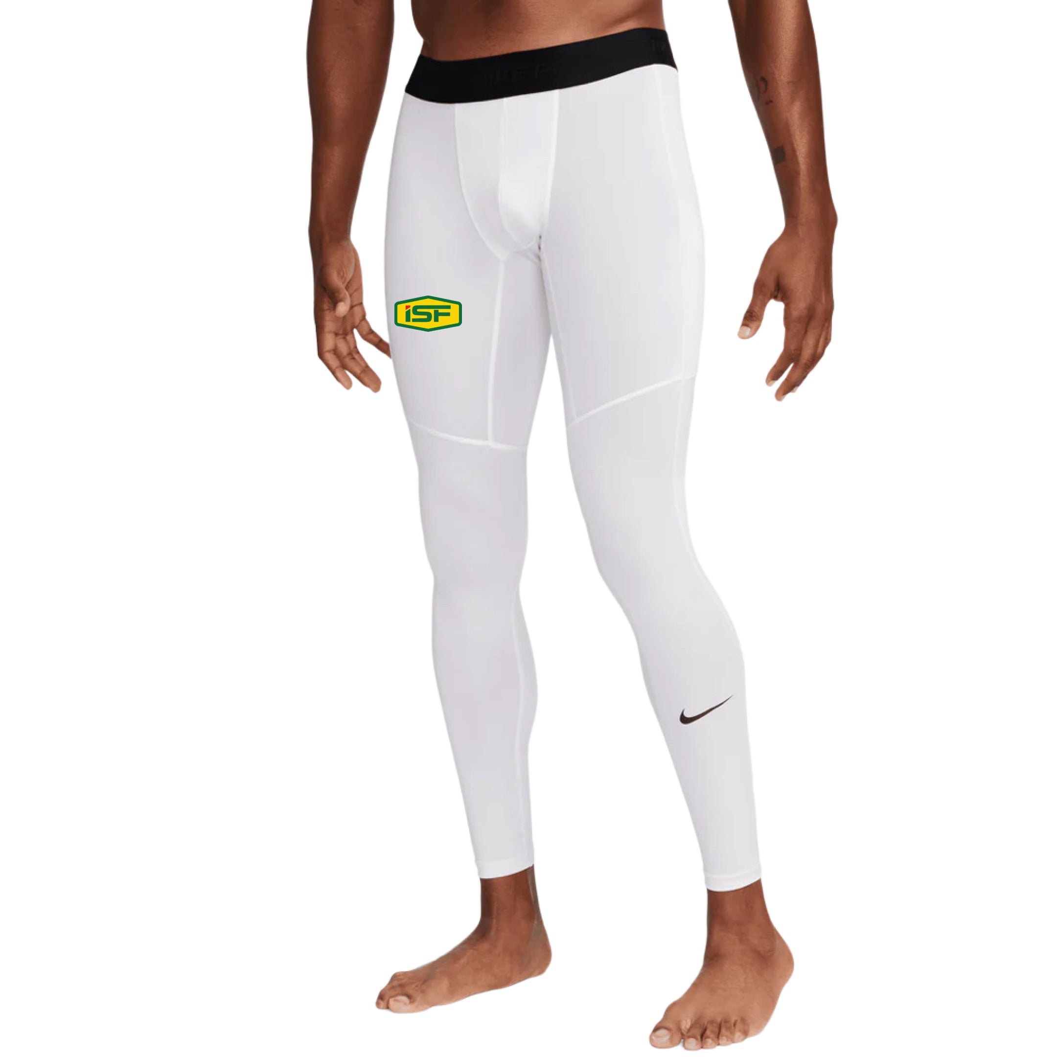 ISF24 Nike Pro Men s Dri FIT Fitness Tights White TM2