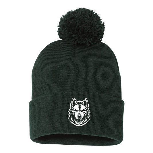 ROS24 - Pom Beanie - Forest Green