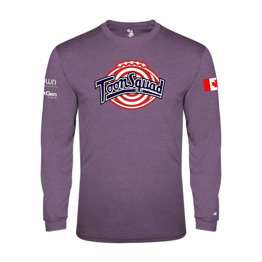 TOON25 - Tri-blend Long Sleeve Tee - Purple