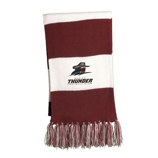 TH24 - Spectator Knit Scarf - Maroon/White